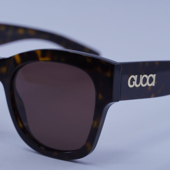 Gucci GG1789S 002 Sunglasses Dark Havana Square Frame, Brown Lenses main image 5